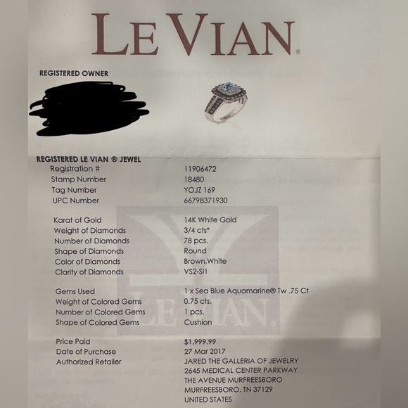 Levian ring - Picture 4 of 4